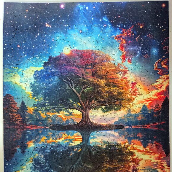 Galaxy Tree of Life wooden jigsaw puzzle - Picture 5 of 6